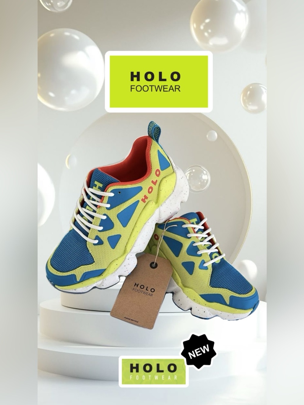 HOLO Footwear Nephelae Running Shoe Women’s EVA foam Recycled Size:6.5